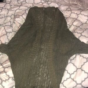 Green cardigan